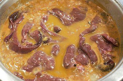 Hígado de Cerdo a la Naranja