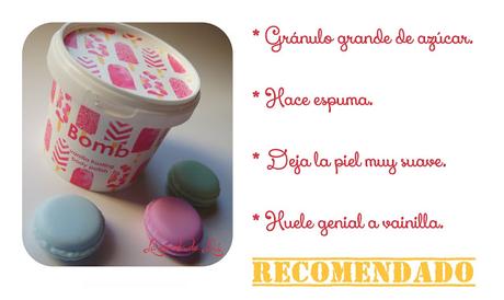 BOMB COSMETICS, exfoliante corporal Vanilla Frosting.