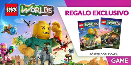 Decora tu cuarto con el póster de doble cara de LEGO Worlds que nos ofrece GAME al comprar el título