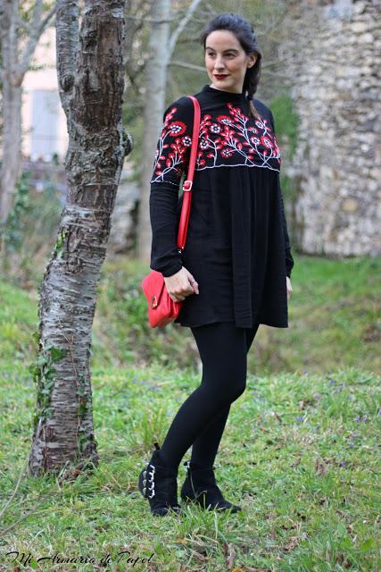 Outfit: Vestido Bordado