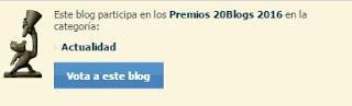 Ciudadano Morante se presenta a los premios 20 blogs a mejor blog de actualidad 2016