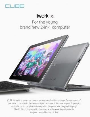 Super promo de la tablet/ultrabook Cube iWork1x 2 en 1