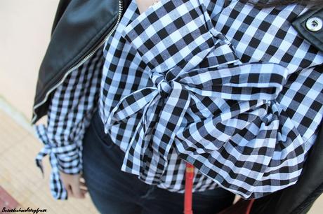 Vichy Tied Sleeves