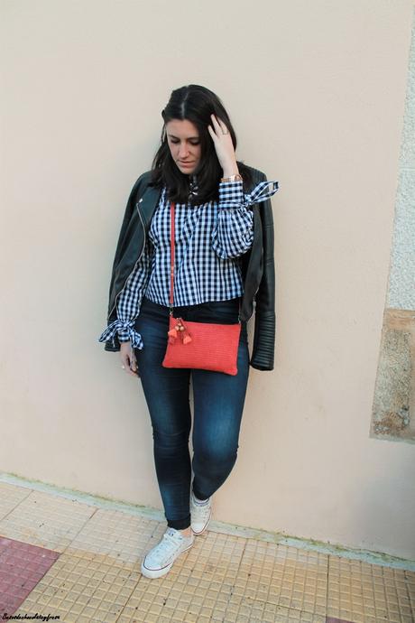 Vichy Tied Sleeves