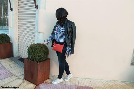 Vichy Tied Sleeves