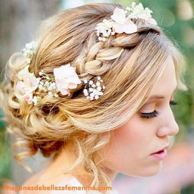 peinados elegantes para una boda trenza