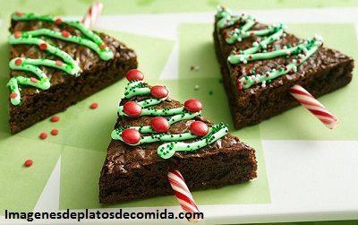 imagenes de postres para navidad brownies