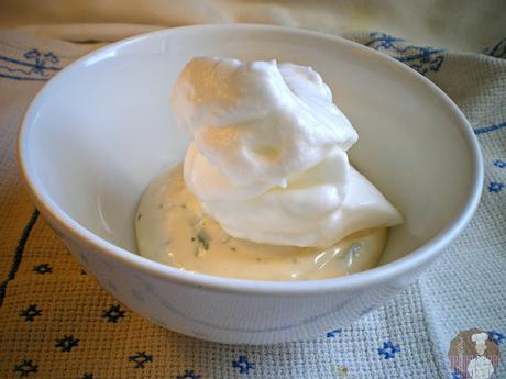 Bacalao con muselina de ajos: Muselina y mayonesa