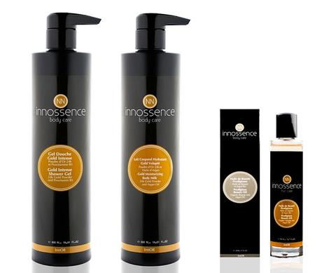 El Lujo del Polvo de Oro en mi Piel de la Mano de Innossence