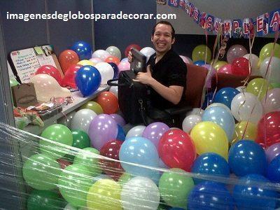 arreglos con globos para oficina decoracion