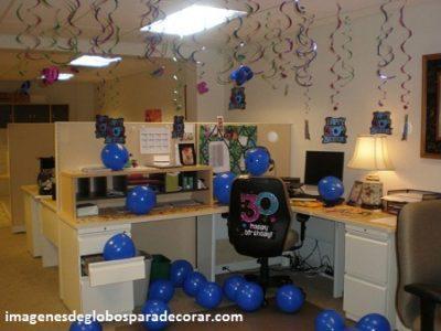 decoracion en globos para oficina arreglos