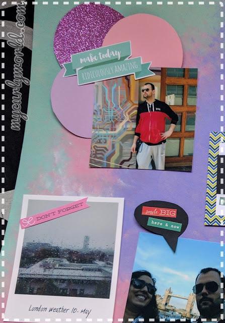 * DIY Background Scrap fotocollage *