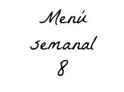 Menú semanal VIII
