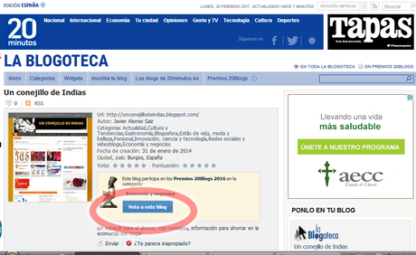 PREMIOS 20BLOGS