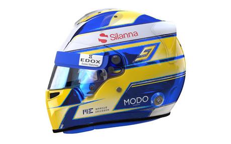 Marcus Ericsson presenta su casco