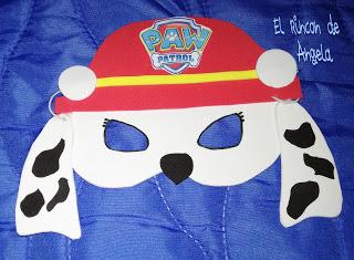 Mascaras para carnaval de la patrulla canina, caretas de carnaval ,cumpleaños tematicos, paw patrol