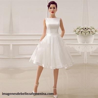 Cuatro lindas fotos de vestidos de novia cortos y sencillos - Paperblog
