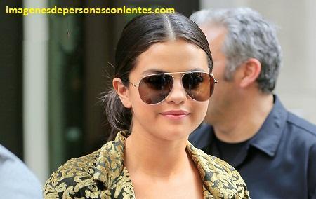 4 Fotos de selena gomez con lentes de sol para cara redonda -