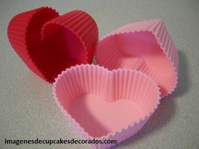 moldes para cupcakes caseros corazon