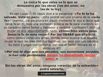 Lucas 7:44-50 refuta doctrina protestante 