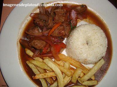 platos tipicos nacionales saltado