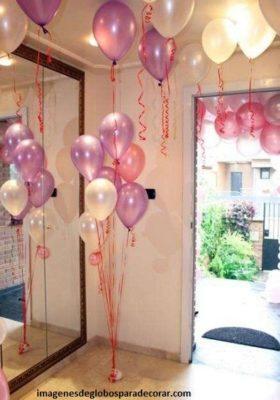 adornos para salon con globos decoracion