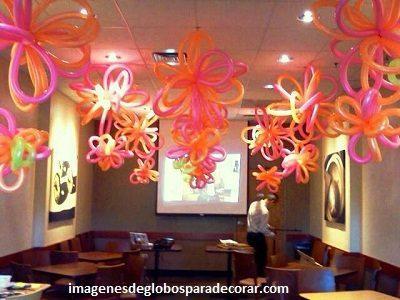 adornos para salon con globos pensil