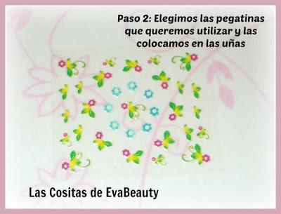 Mis manicuras (17): Francesa rosa con pegatinas florales.