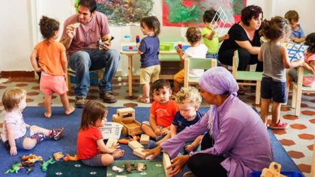 Guarderías de Israel, guarderías palestinas