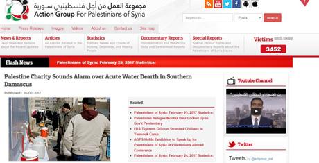 El regimen antisionista sirio bloquea el acceso a agua potable a los palestinos de Yarmouk.