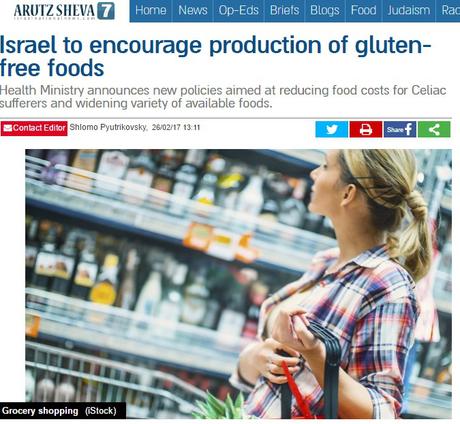 Israel ayuda a los celiacos.