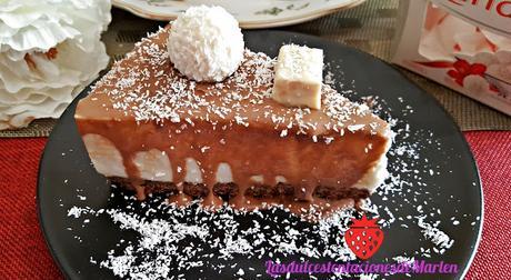 Tarta de Natillas de Coco con Baño de Chocolate