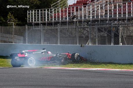Magnussen explica el motivo de su accidente en los test de Barcelona