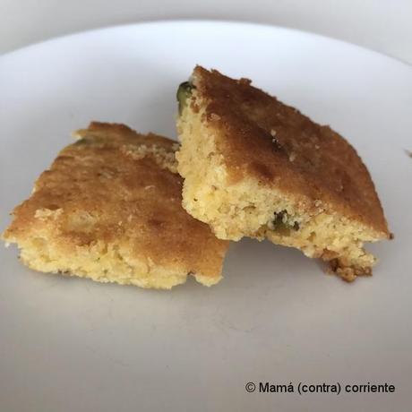 Brownie de chocolate blanco con pistachos