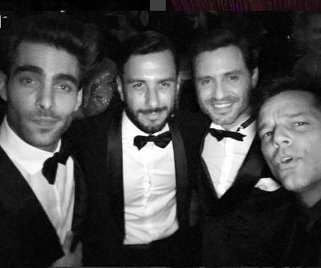 El actor #venezolano Edgar Ramirez  fue a la celebración de los Óscar con Ricky Martin (FOTO)