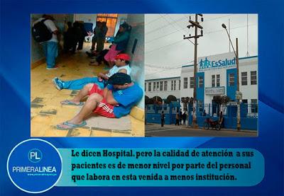 FALTA DE SENSIBILIDAD HACIA EL PACIENTE ES EL PAN DE CADA DÍA EN ESSALUD…