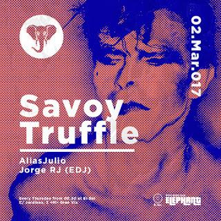 Pinchada antológica y sideral de Dj Savoy Truffle en la Sala El Sol por Elephant Club.