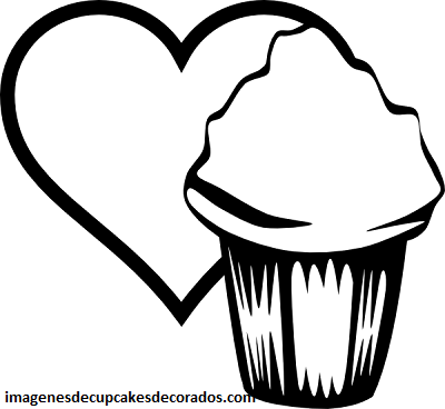 dibujos para colorear de cupcakes dibujar