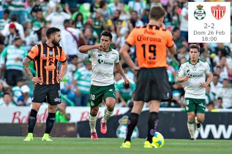 Resumen alineacion Santos 2-2 Necaxa jornada 8 clausura 2017