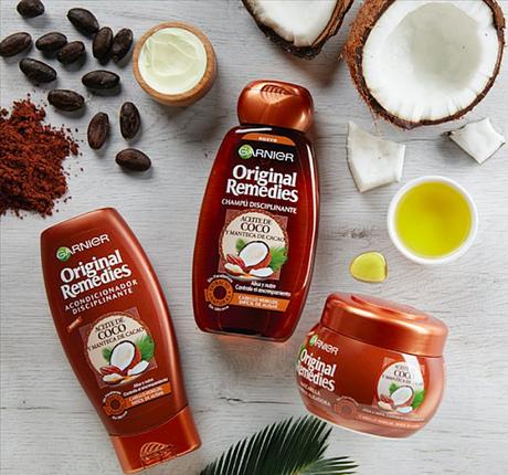 El Cabello Naturalmente Disciplinado, Nutrido y Fácil de Alisar con Original Remedies Coco y Cacao