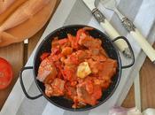Carne Tomate Pimientos.