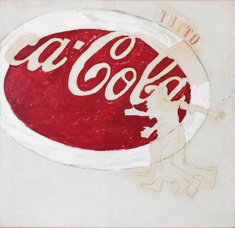 Mario Schifano, Coca Cola (Tutto), 1972. Técnica mixta sobre lienzo, 200 x 205,5 cm.