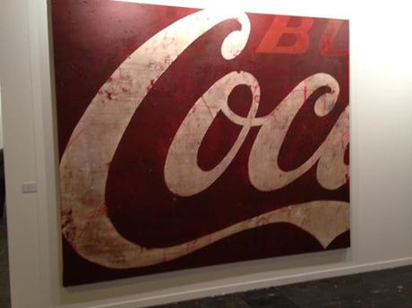 Hugo Fontela, Wall, 2017. Técnica mixta sobre lienzo, 200 x 300 cm.