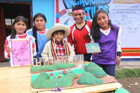 Niños de Chilloroya y Uchucarcco participaron de la clausura del programa de vacaciones útiles