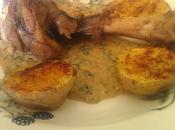 Braones cordero salsa huevo avellanas/Patatas asadas pimentón