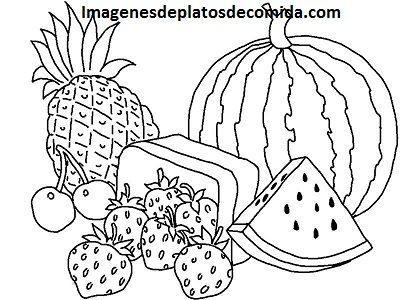 frutas y verduras en dibujos frutas
