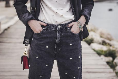 Studded Jeans - Pantalones con tachuelas