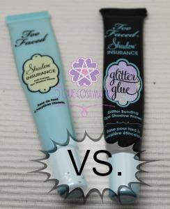 Shadow Insurance vs Glitter Glue de Too Faced