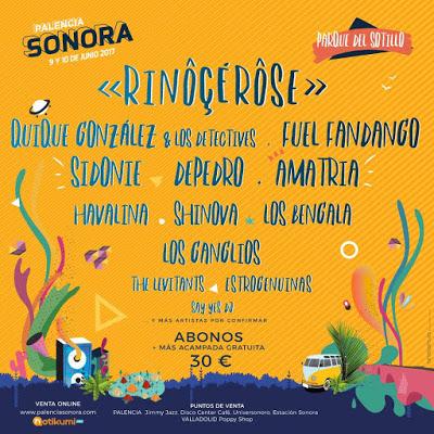 Palencia Sonora 2017: Rinocerose, Shinova, Los Bengala, The Levitants, Estrogenuinas, Say Yes Dj...