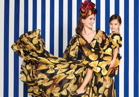 pasta prints by dolce & gabbana, summer 2017 collection